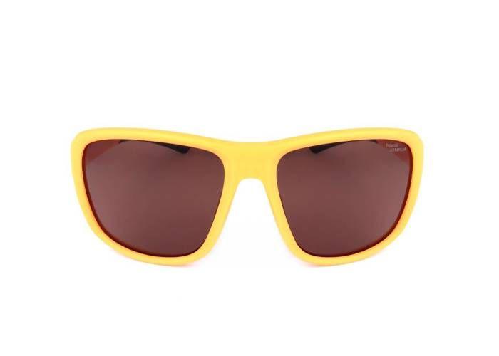 Lunettes de soleil Polaroid PLD 7049/S MATT YELLOW (2V7 47) - Aviator - Gris - Tendance