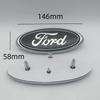 Новая автомобильная наклейка 2026 года для Ford 1 шт. 3D для сине-черного 146 мм x 58 мм Передний капот двигателя автомобиля Задний бампер багажника Наклейка-эмблема