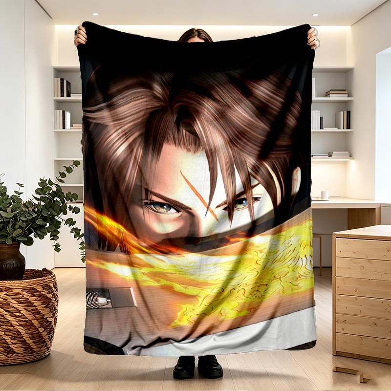 Final Fantasy Print Blanket - Soft & Comfortable, for Bedroom, Travel, Sofa, Home Decoration - Birthday Christmas Gift for Friend