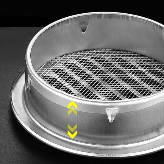 Вентиляционная крышка, водонепроницаемая, с гладкими краями, многофункциональная круглая жалюзи из нержавеющей стали, настенная вентиляционная решетка, крышка для дома, ресторана, рынка
