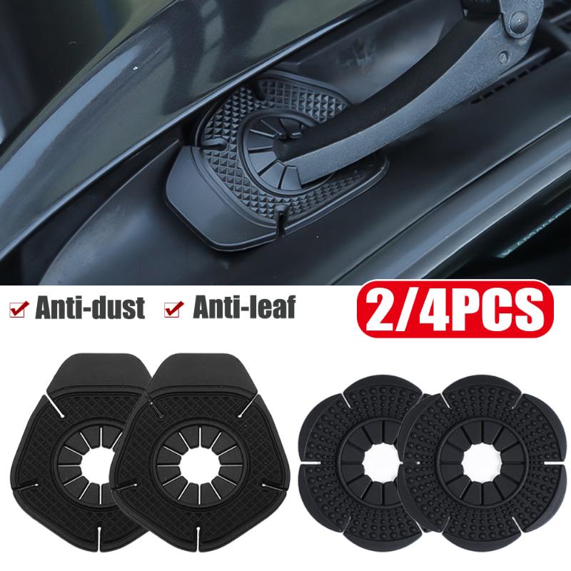 4/2pcs Universal Car Windshield Wiper Dustproof Cover Debris Leaves Falling Protection Sleeve Windscreen Wiper Bottom Hole