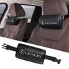EZQZ3 Car Seat Headrest Neck Pillow PU Leather For Lexus FSPORT LBX NX RX 350h 450h ES UX 300e GS GX IS LS LX CT LC RC GX460 Ct200h