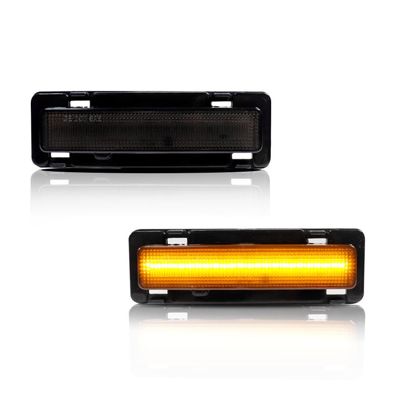 2Pcs LED Front Side Marker Lamp Light OEM For 1985 1986 1987 1988 1989 1990 1991 1992 Chevy Camaro Pontiac Firebird 1985-1992