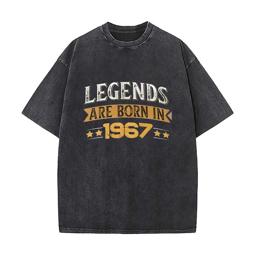 Cotton Legends Are Born In Birthday Gift Men Graphic Print Vintage Cotton Tshirt