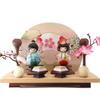OKBABY Hina Wooden Hina Peach First Royal Paulownia Box Dolls, Dolls, Festival, Festival, Decoration, Compact, Entrance,