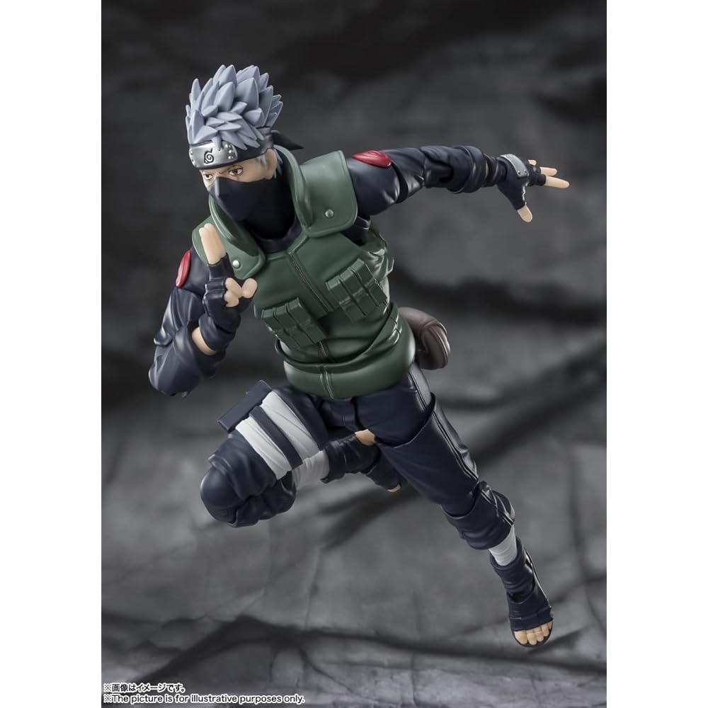 НАРОДЫ ТАМАШИИ SH. Фигурка Наруто Какаши Герой Figuarts 160 мм ABS ПВХ Раскрашенная Сочлененная Коллекционная