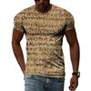 Ancient Egyptian Civilization 3D Printing Summer Hot Sale Retro Literature And Art Men’s-Women Short-Sleeved Round Neck T-shirt