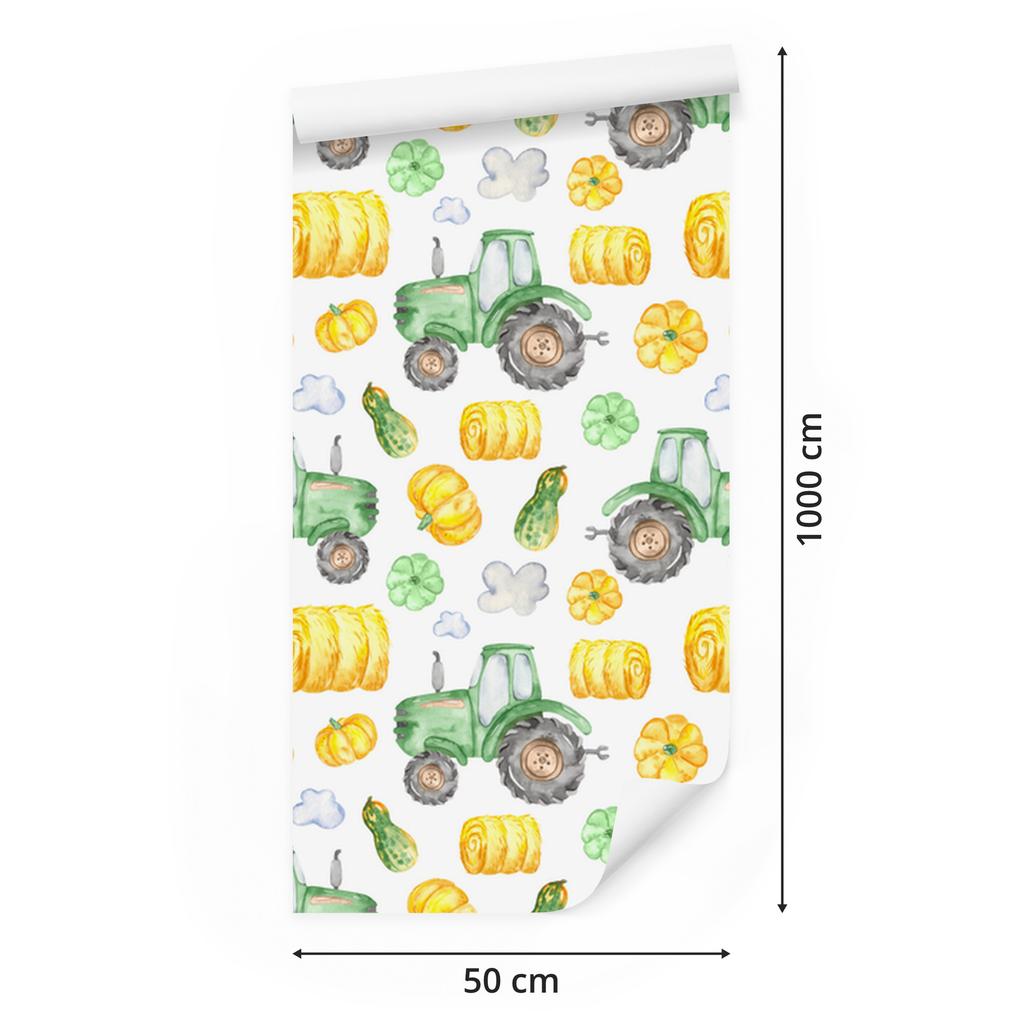 Tractors wallpaper for living room and bedroom 50x1000