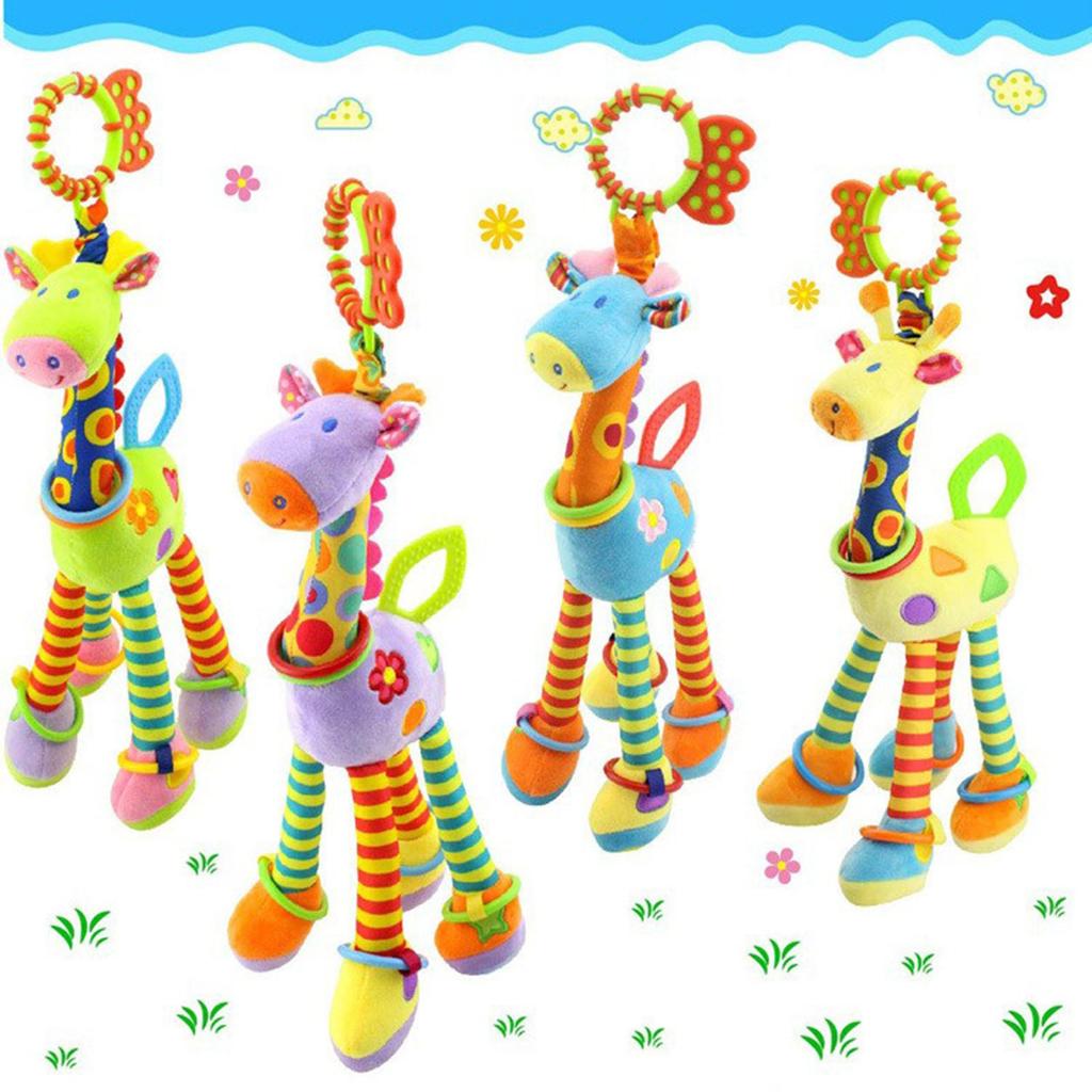 Детские плюшевые мультяшные животные игрушки для кроватки, подвесные детские коляски, висящие мягкие