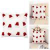Holiday Cheer Pillow Case Winter Home Decoration Soft Cotton Fabric Cushion Case Christmas Home Sofa Enhancements