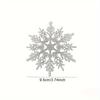12pcs Christmas Snowflake Ornaments, Plastic Snowflake, Glitter SnowFlakes, Xmas Tree Pendant, Snowflake for Christmas Tree