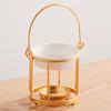 Elegant Gold Cage Shape Essential Oil and Candle Burners Diffuser for Home Decors and Relaxation in a Portable Designs