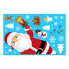 Christmas Windows Static Stickers Wall Clings Removable Vinyl Santa Claus Snowman Diy Door Mural Decals Stickers