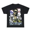 Bad Bunny Пуэрториканский флаг Винтажная Хип-Хоп Графическая Футболка, Унисекс 90-х Рэп Уличная Одежда, Подарок для Фаната Латинской Музыки