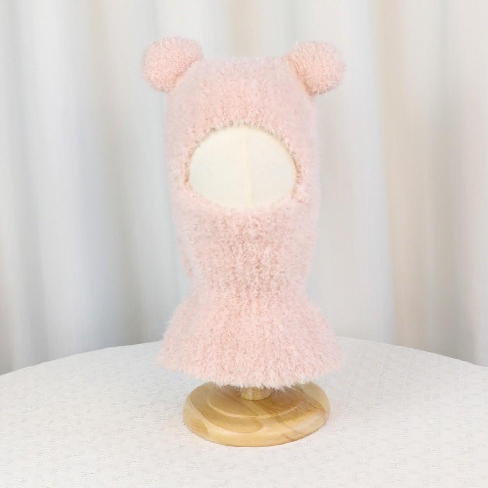 Warm Lining Children Windproof Hooded Hat Bear Kids Balaclava Hat Children