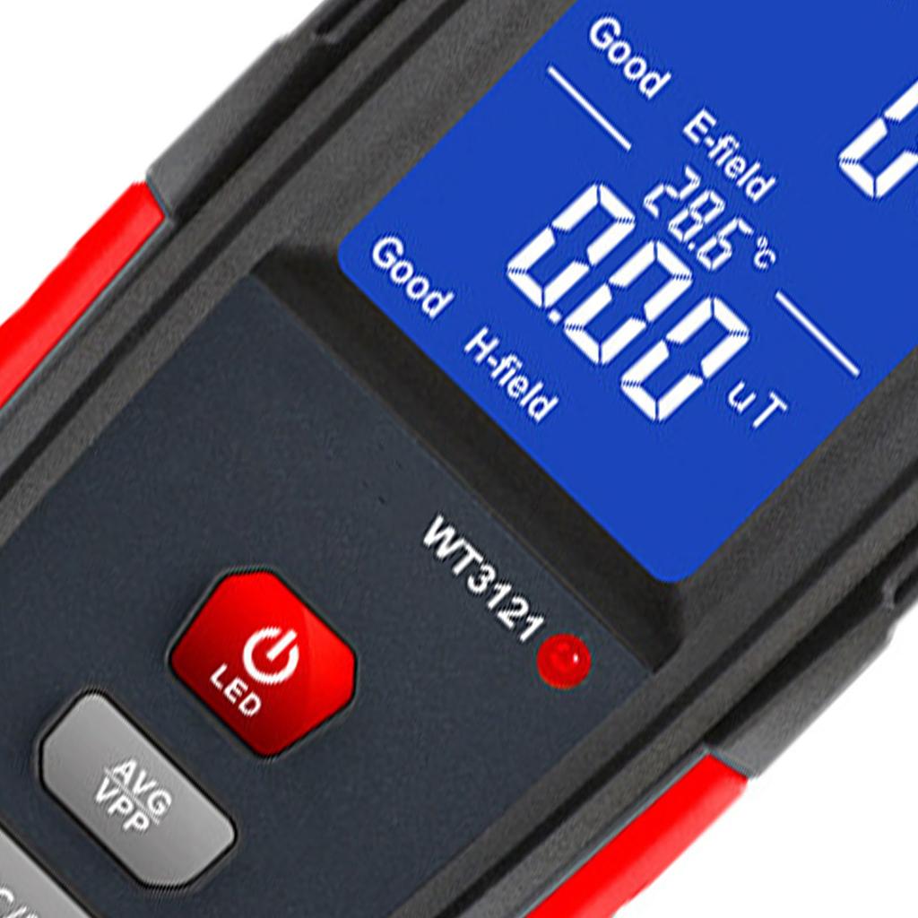 Детектор электромагнитного поля ЖК-дисплей Измеритель электрического поля для бытовой техники, телефона, компьютера