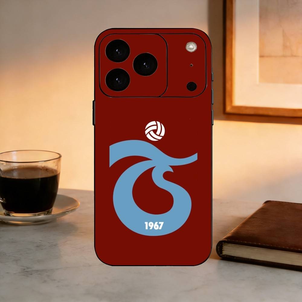Чехол для телефона T-Trabzonspor для iPhone 17, 16, 15, 14, 13, 12, 11 Plus, Pro Max, Другие, Мягкий черный чехол