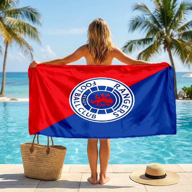Rangers FC принт Быстросохнущее пляжное полотенце Микрофибра Впитывающее Портативное для путешествий Полотенце для плавания