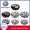 2026 Горячие Для VOLKSWAGEN VW 4 шт 65 мм 55 мм Для Volkswagen GTI Golf Jetta Polo Beetle CC Passat Tiguan VW Колпачки на ступицы колес автомобиля