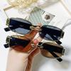 Европейские квадратные солнцезащитные очки Корейские Sunnies Studios Эстетичные солнцезащитные очки Для женщин цвет очков
