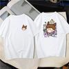 Летняя женская футболка Kawaii, японское аниме «Сейлор Мун», белая/черная футболка, одежда унисекс, топы с короткими рукавами, уличная одежда Y2k