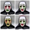 Mask Frightening Nun Costume Synthetic Latex Street Style Horror Accessory Realistic Details Halloween Horror Theme Events