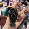 Чехол для ключей Кожаный брелок для Mercedes Benz C E M S CLS CLA GLK GLA GLC GLE AMG Класса Милый девчачий AZ1