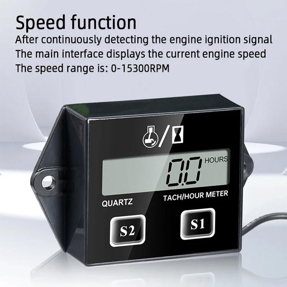 1 комплект бензиновый двигатель тахометр мотоцикл скорость таймер пляж велосипед моторная лодка газонокосилка универсальная версия