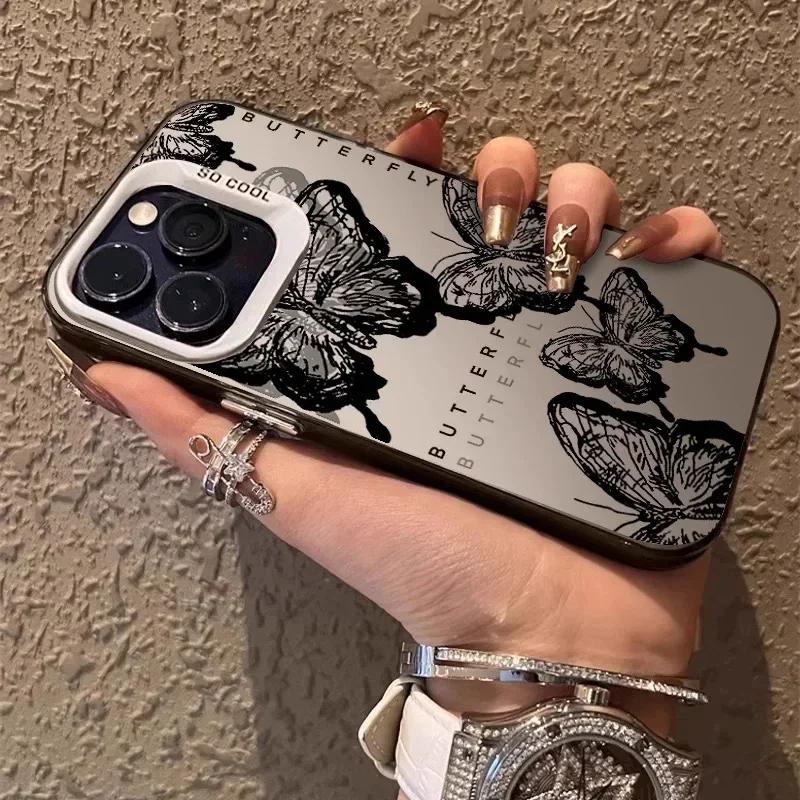 Матовый чехол-бабочка для Xiaomi Mi 15 14 14T 13 13T 12 12T 12X 12S 11 Lite POCO F6 F5 X6 X5 X3 M6 Pro 5G 4G M5S Акриловая крышка