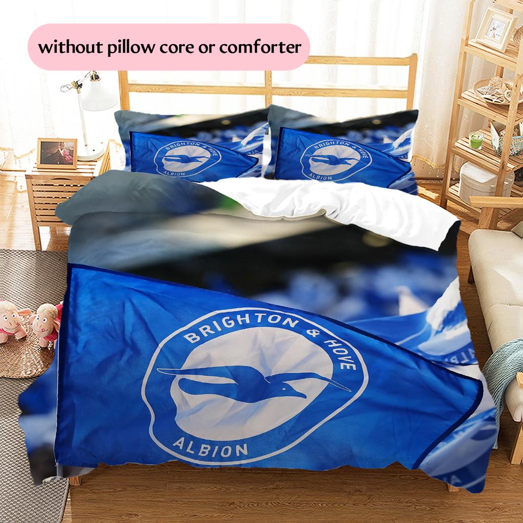 Cronulla Sharks Pattern Bedding Home Decoration Birthday & Festival Gift (1 * duvet cover + 2 * pillowcase, without core)