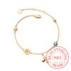 925 Sterling Silver Daisy Bee Charm Bracelet For Women Girls Party Wedding Trendy Bangle Bijoux Luxury Jewelry Accessories