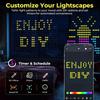 Smart Curtain Lights App Remote Control Window Fairy Light Color Changing Music Sync DIY for Indoor Outdoor Backdrop Wall Decor