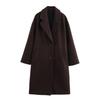 2024 Autumn/Winter High-End European & American Versatile Woolen Loose Long Coat