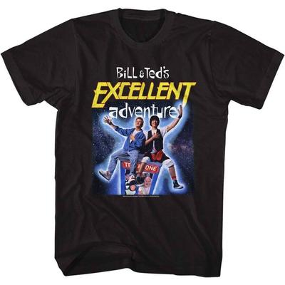 Черная футболка унисекс с плакатом Bill And Teds Excellent Adventure B t Space