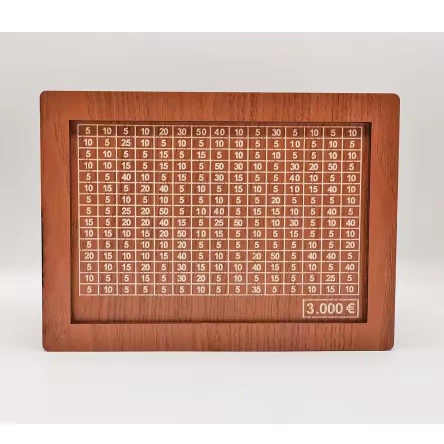 1000 2000 3000 5000 10000 Евро Копилка Деревянная Свинья Копилка Хранилище для Денег Коробка для Сбережений Челлендж Кейс для Хранения Наличности