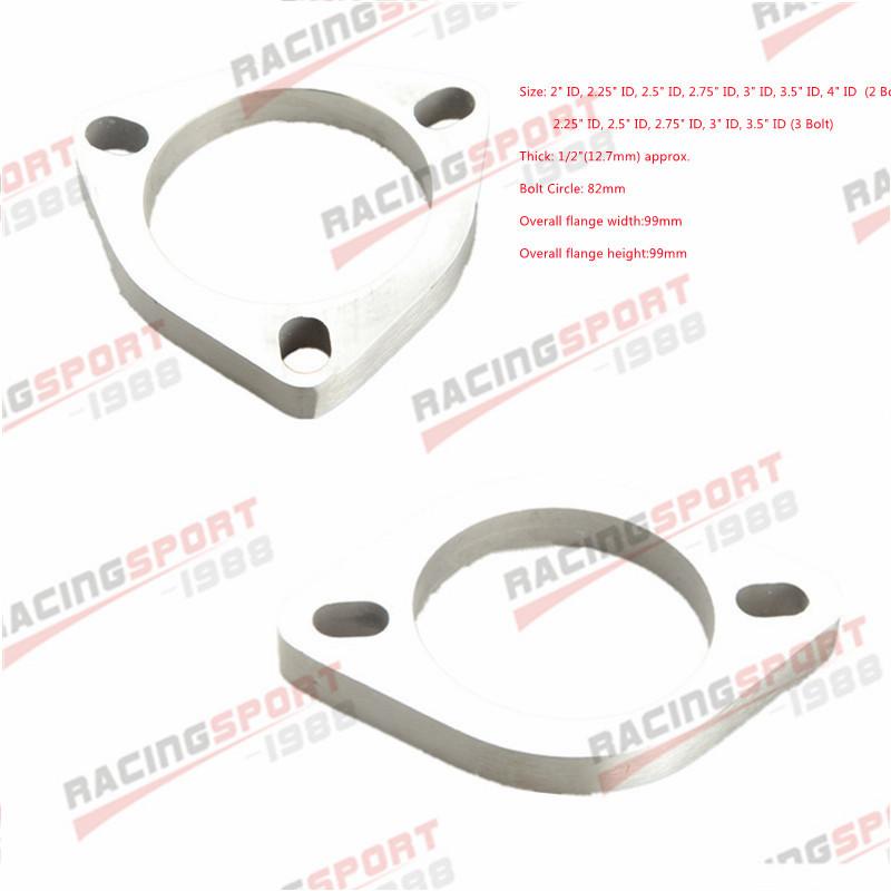 2"/2.25"/2.5"/2.75"/3" 3.5" 2-Bolt / 3-Bolt Stainless Steel Exhaust Flange