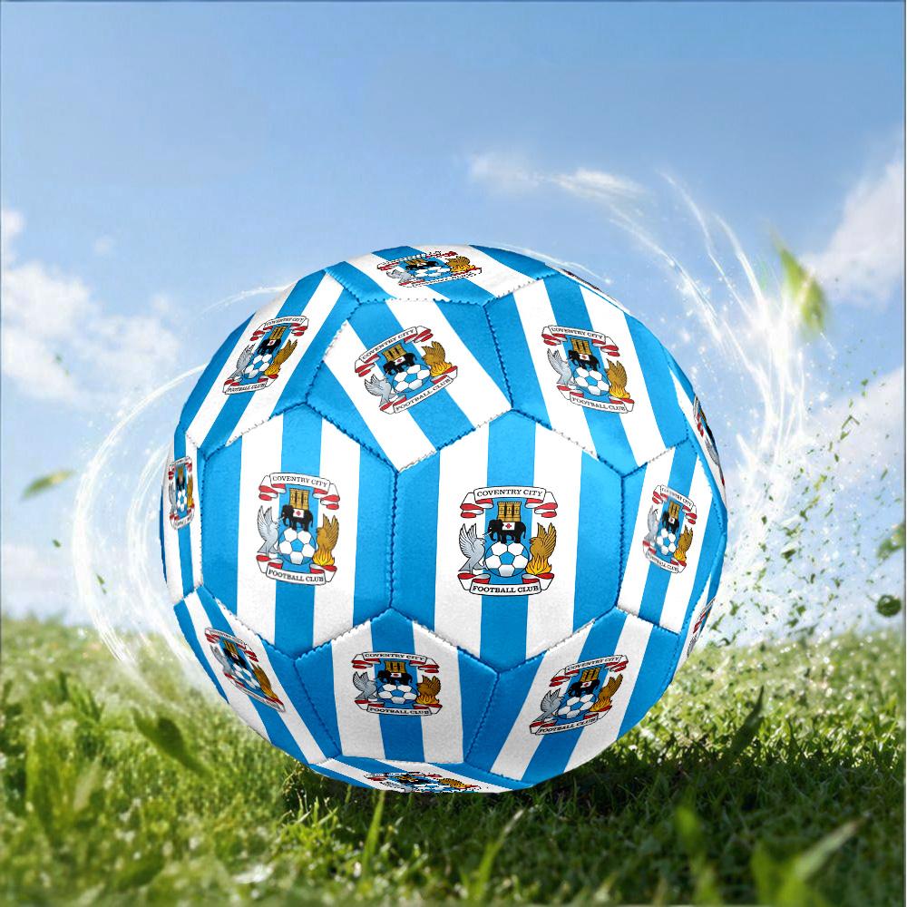 Coven-try Football Club Crest Printed Size 5 Soccer Balls, High-Quality, Anti-Slip, Protective Football, A Unique Gift , Birthdays, Christmas Gifts