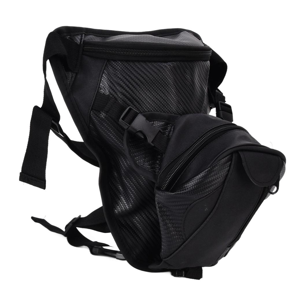 Men Leather Thigh Bag Multifunctional Drop Leg Bag Thigh Satchel for Bicycle Travel Hiking