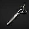 Stainless Steel Hair Cutting Scissors 6 Inch Straight Thinning Shear Barber Scissors Tool Set Black Silver