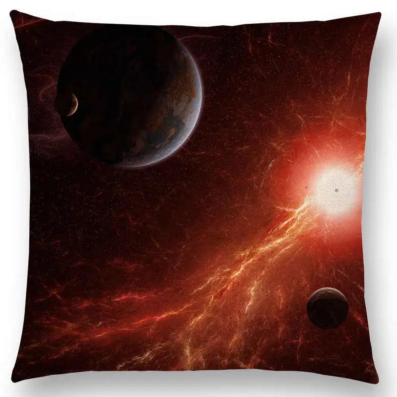 New Mysterious Universe Vast Outer Space Beautiful Planets Amazing Galaxy Dream Stars Cushion Cover Sofa Throw Pillow Case