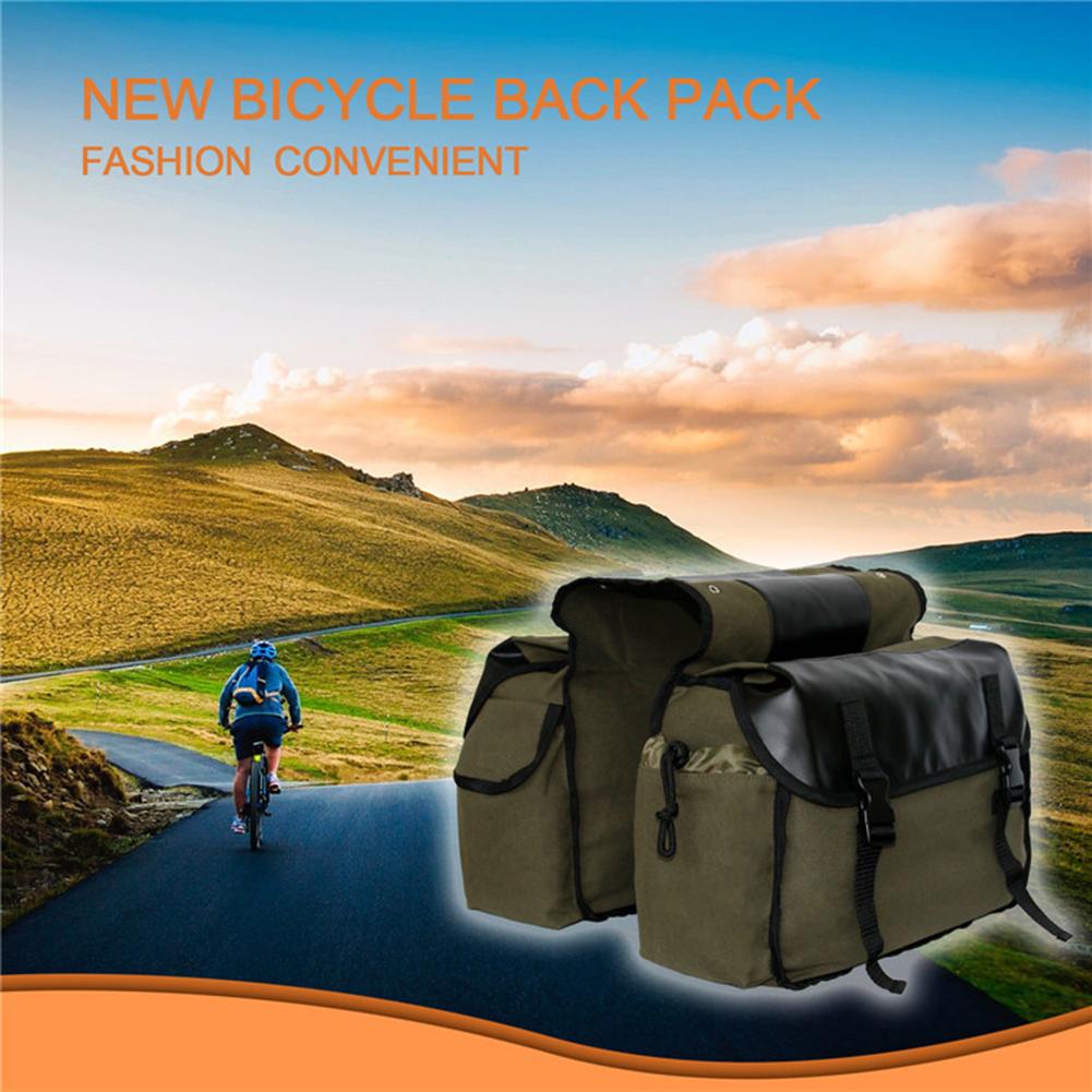 35L Bike Bag Bicycle Panniers Water-Resistant Large Capacity Rack Trunks Rear Seat Carrier Pack 13 x 1 x 17 Inches