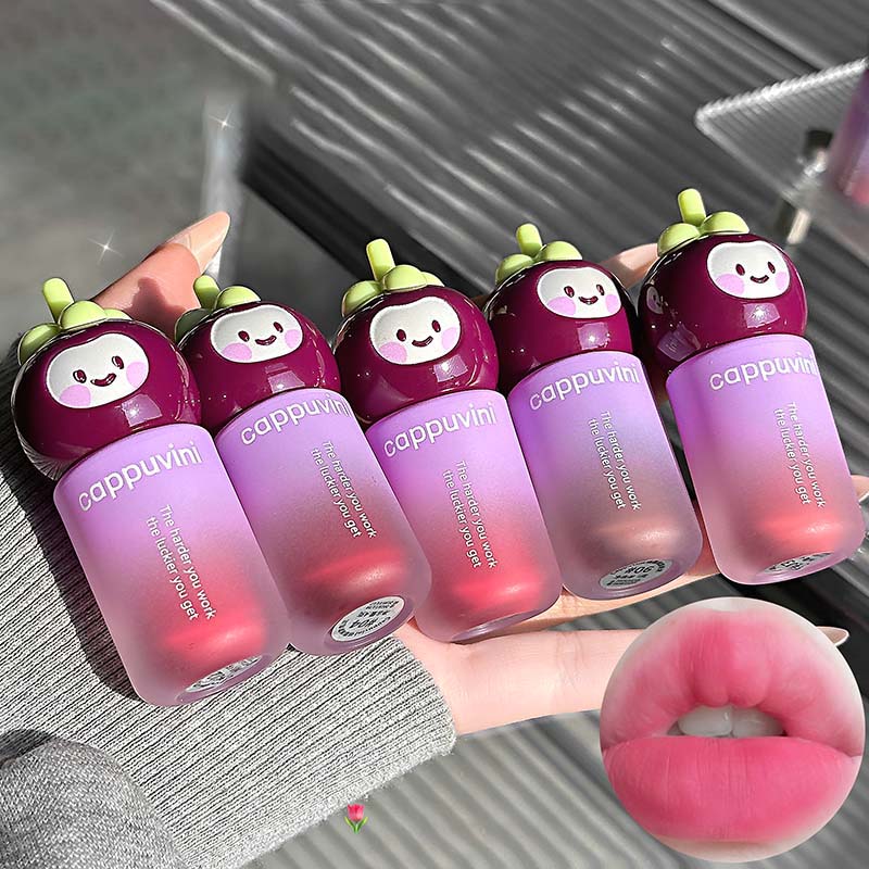 Guava Pink Matte Velvet Lip Gloss Mist Matte Lip Mud Waterproof Non-Stick Cup Lip Glaze Non-drying Liquid Lipstick Korean Makeup