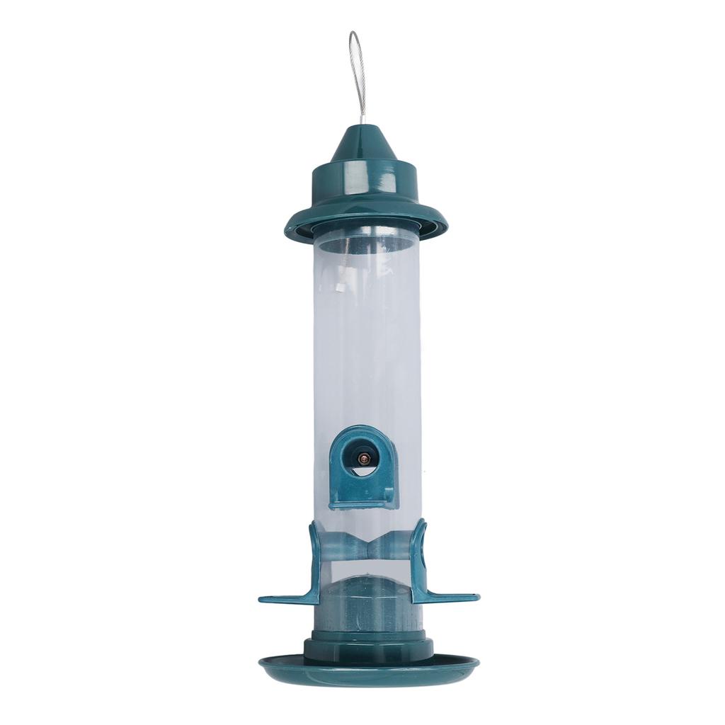 Подвесная кормушка для птиц, защищенная от белок, с регулируемым крючком, автоматическая кормушка для птиц с 4 жердочками для улицы