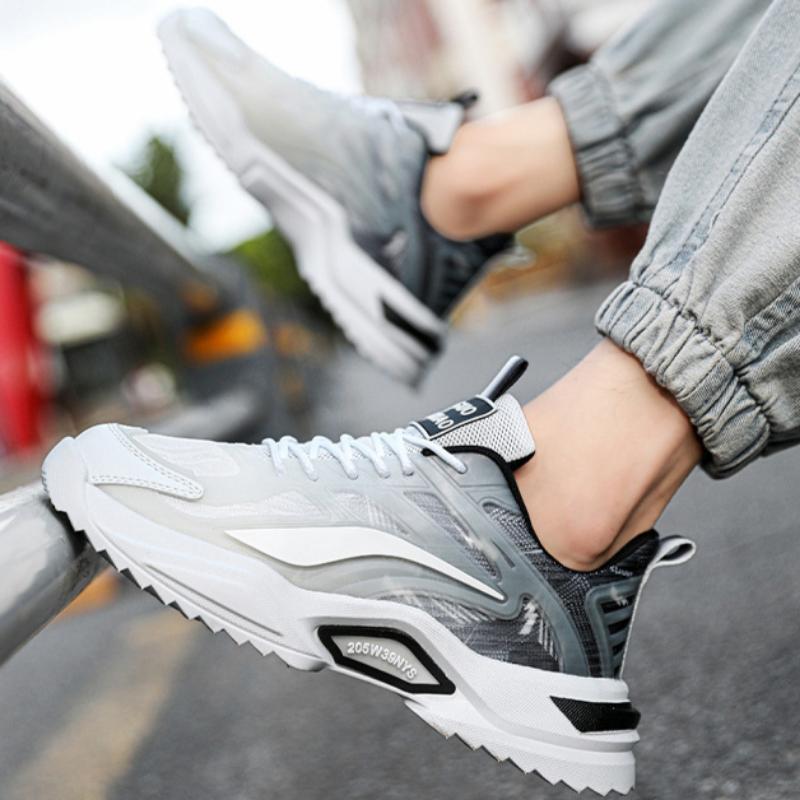 Men's Summer Breathable Versatile Men's Casual Niche Running Sports Inner Height Increase Dad Fashion Shoes