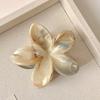 Hair Claw Flower Shape Stable Grip Summer Back Head Hair Clip Vibrant Color Non-Slip Shower Hair Claw Hair