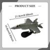 1:72 F-35A Diecast Fighter Attack Aircraft Model Collections with Base Airplane for Bar TV
