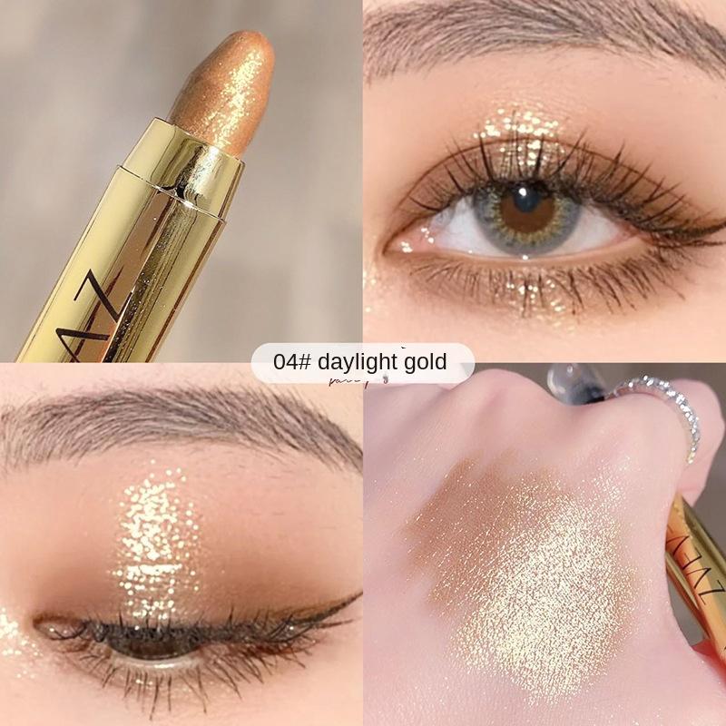 Lazy Sleeper Silkworm Highlight Brightener Тени для век Ручка с двойной головкой Fine Shimmer Pearl Водостойкие тени для век Стойкая фиксация женского макияжа