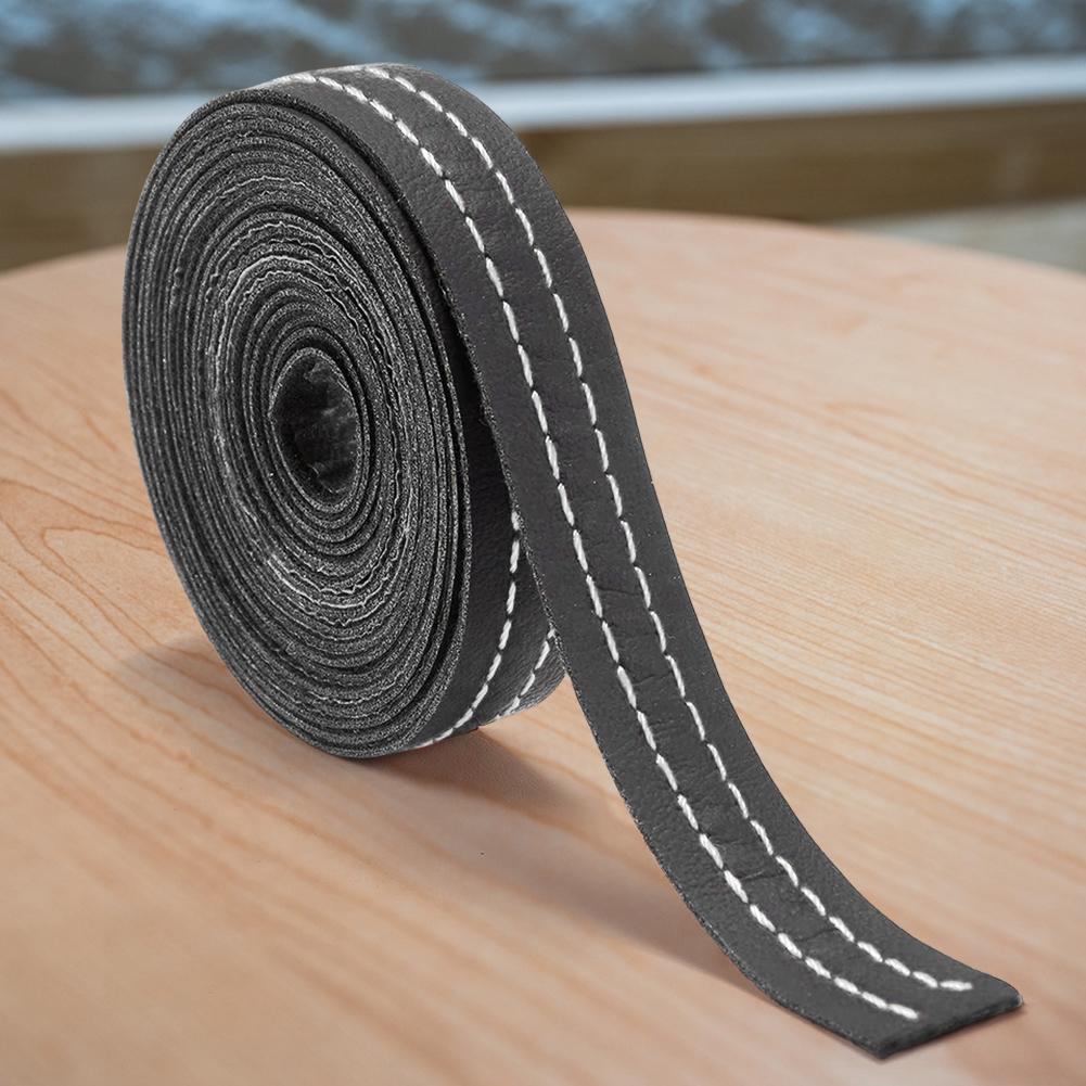 Самоклеящаяся молдинг-отделка из ПУ-кожи для интерьера автомобиля, DIY-полоски, самоклеящаяся декоративная линия из кожи для приборной панели, автомобильное украшение