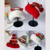Women S Red Plush Cartoon Knit Scarf Winter Warm Cute