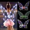 1pcs Fairy Wings, Butterfly Fairy Halloween Costumes Angel Wings, Halloween Costumes Sparkling Angel Wings Dress Up Party Favors